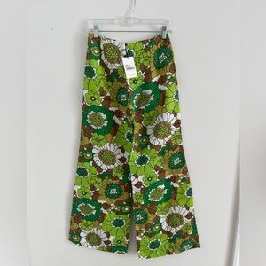 NWT ANTHROPOLOGIE Faithfull the Brand Linen Pants Camilla Floral